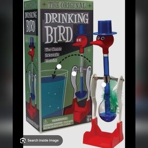 Drinking Bird - Classic Red and Blue Scientific Wonder